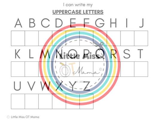 Box Letter Writing Practice